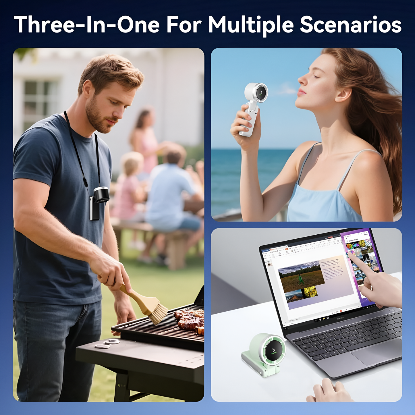 3-in-1 Portable Fan